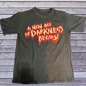 Universal Studios S HHN XX 2010 Shirt Men Black Good Horror Nights Darkness